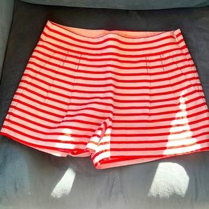 Red and white shorts